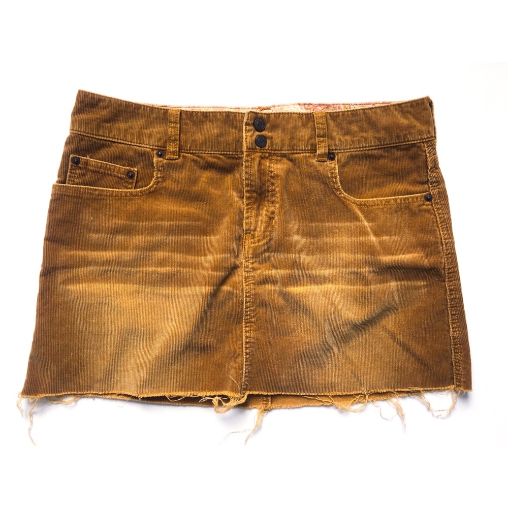 Abercrombie & Fitch corduroy cut off skirt
